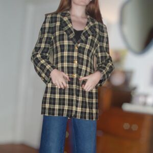 Women's Black and Tan Jacket